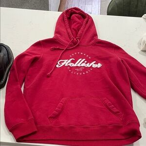 Hollister Vibrant Red Pullover Hoodie